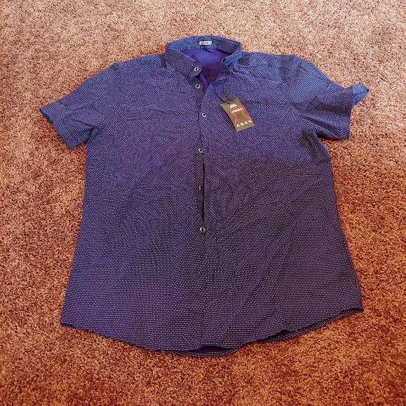 NWT asan 52 button down collared mens shirt‎ - Picture 1 of 6